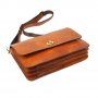 Kožená kabelka Pierre Cardin 4236 GNC AVANC - camel