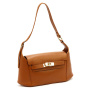 Kožená kabelka Luka 24-044 DOLLARO - tmavá béžová