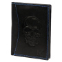 Peňaženka Money Kepper CDD 5601 SKULL - čierna + modrá