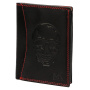 Peňaženka Money Kepper CDD 5601 SKULL - čierna + modrá