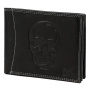 Peňaženka Money Kepper CDD 5600 SKULL - čierna + modrá