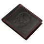 Peňaženka Money Kepper CDD 5600 SKULL - čierna + modrá