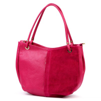 Kožená kabelka Luka 26-089 - magenta