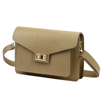 Kožená kabelka Luka 26-061 DOLLARO - taupe