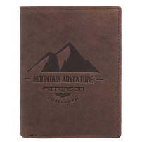 Peňaženka Peterson PTN N4-BE-MOUNTAIN - tmavohnedá